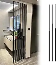 Room Divider Partition Post Metal Slats, Floor to Ceiling Privacy Screens Columnar, Corridor/Stairwell Wall Partition Column, Room Devider Post 5/8/10pcs Separator(8pcs,265cm/104in/8.69ft)