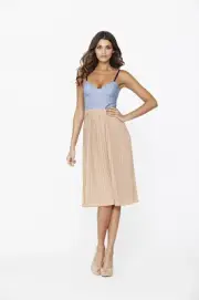 Motel Strappy 2-in-1 Dress in Natural