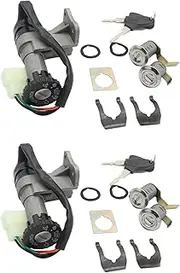 Binxind 2X Motorcycle Ignition Switch Key Lock Set for 50Cc 150Cc GY6 Scooter Moped Jonway Roketa