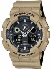 Casio G-Shock Sand Beige Digital Analog Watch GA100L-8A GA-100L-8ACR