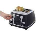 De'Longhi Icona Capitals 4 Slice Toaster New York Black CTOC4003Y