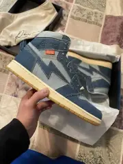 Kool Kiy X Reves Paris “Denim” Sole On Canvas Size 9
