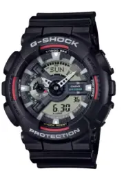 Casio G-Shock 110 Series Black Resistant Men's Watch GA110RL-1A