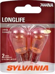 Sylvania LongLife 7444NA 28/8W Two Bulbs DRL Daytime Light Replacement Lamp Fit (for: Mazda)