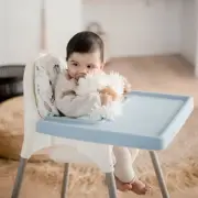 Silicone Highchair Tray Cover Placemat For Ikea Antilop High Chair Blue