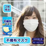 【日本空運進口】高密度結構 三層不織布 成人口罩 X3包(5片/包 口罩 成人口罩 口罩墊片)