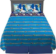 Franco Kids Bedding Super Soft Microfiber Sheet Set, Full, Sonic The Hedgehog, Anime