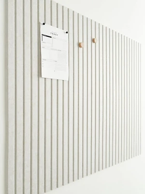 Large Cork Boards for Walls Black Felt Board Alternative - Slat Wall Paneling, F