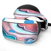 Skin Wrap for Sony Playstation PSVR Headset Geode Stone Rock Swirl Mix