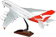 Replica Pre-Build Aircraf 1/160 Scale for 46cm Australia A380 Air Airbus with Cabin Lights Resin Model Aircraft Desktop Adults Collection Collection Gift Display