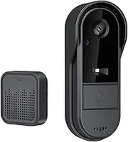 zolyet Wirel Video Doorbell Camera with Wirel Chime Ringer Two Way o APP Control Night Viewing 2.4G WiFi Only TF Card/Cloud Storage Door Bell Ringer Wirel with Camera Black
