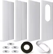 Portable Air Conditioner Window Kit with Coupler Adjustable Window Seal for AC U