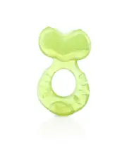 Nuby Silicone Teethe-eez Teether with Bristles Includes Hygienic Case Green