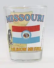 Missouri Show Me State All-American Collection Shot Glass Glassware