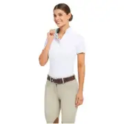 BRY850T RJ Classics Women's Brynn Short Sleeve Show Shirt - White Coffee Talk NE