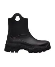 Moncler Misty Round-Toe Rain Boots 35,36,37,38,39,40 black