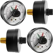 2/4Pcs Pool Filter Pressure Gauge 0 to 60Psi 2inch Dial Accurate Water Pressure Monitoring Gauge Replacement Compatible with DEP100 Filter..(White,4)
