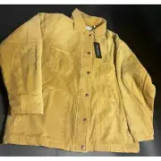 One Teaspoon NWT My Boyfriend Oversized Jacket in Tobacco/Brown XXS MSRP $349