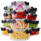 24pc Glass Food Storage Containers with Lids, Glass Meal Prep Containers with...