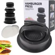Hamburger patty maker press Hamburger Press 3 in 1 Non-Stick Burger Press wit...