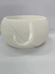 White Yarn bowl | yarn bowls for crocheting-yarn bowl large