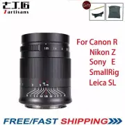 7artisans 50MM F1.05 Full Frame Manual Lens For Sony Nikon Canon Leica SmallRig