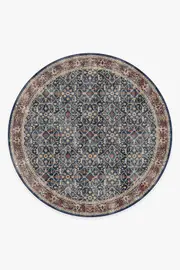 245' Round | Machine Washable Runner Rug | Kid & Pet Friendly | Indoor Rug | Celestine Sapphire Rug | Ruggable