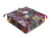 16X5" Decorative patchwork cushion cover floor decor unfilled pillows 18x5 inch