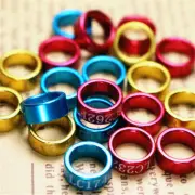 25PCS Alloy Rings Birds Canary Budgerigar Closed-loop Bird Leg Bands Random