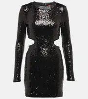 [Staud] Staud Dolce sequined nylon minidress AU 14 black