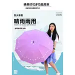 晴雨兩用  黑膠  太陽傘  十骨加大  雙人傘  防曬  防紫外綫   小清新   遮陽雨傘女  方便攜帶  骨架堅固