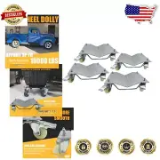 Omni-Directional Car Dolly Set - Heavy Duty, 4-Pack with 10,000 lbs Capacity
