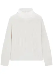 Alice + Olivia Vere Roll-neck Wool-blend Jumper - White - M (UK 12 / M) M (UK 12 / M)