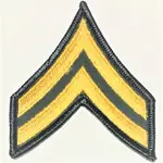 美軍公發 越戰 ARMY 陸軍 E-4 CORPORAL 階級臂章 全新