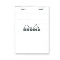 在飛比找誠品線上優惠-法國RHODIA 上掀式騎馬釘方眼筆記本/ A6/ Whit