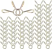 100pcs Hose Clamp Adjustable Pipe Wire Hose Clamp Kit Clip Dryer Stainless Tube Fastener Tension Spring Clip Galvanized