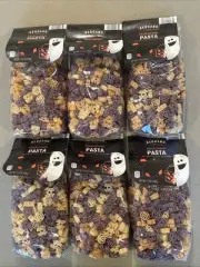 Lot 6 Bags Reggano Colored Colorful Halloween Pasta Pumpkin Spider Bat Noodles
