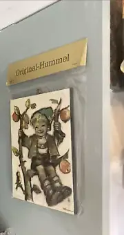 Original Hummel Wall Plaque 5.5" x 3.75” apple tree boy signed new sealed pack