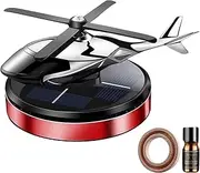 Vehicle Solar Fragrance Fan - Helicopter Spinner, Oil Diffuser | Rotating Dashboard Air Vent Freshener, Car Interior Aroma Spreader for Stress reliefs, House Smell Remover, Natural Scent Tool
