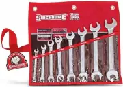 Sidchrome 8-PIECE OPEN END METRIC SPANNER SET SCMT20211 6-22mm Locking Groove