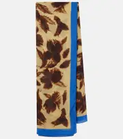 [Dries Van Noten] Dries Van Noten Printed scarf One Size brown