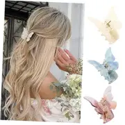 Hair Clips, 3 Pack Butterfly Hair Clips Tortoise Shell Hair Claw Clips Jaw