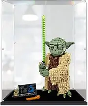 Acrylic Display Case for Lego 75255 Star Wars Yoda Figure Storage Box Dust Proof Glue Free