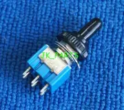 5x 125V 6A ON/ON 2 Position 6PIN DPDT Toggle Switch Waterproof Cover Cap MTS-202