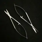 Spring Tension Snipper Cutter Scissors - Straight or Curved Blades