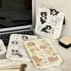 Cartoon Pattern Handheld Mirror Foldable Cosmetic Mirror New Makeup Mirrors