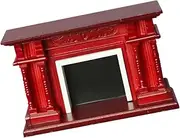 TOYANDONA 1:12 Scale Dollhouse Miniature Furniture Wooden Fireplace Model for Decor