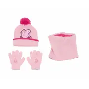 Hat & Gloves And Neck Warmer By Peppa Pig Cosy Corner Pink