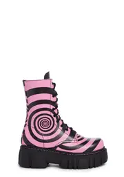 [Current Mood] How Sweet It Is Combat Boots - Black/Pink