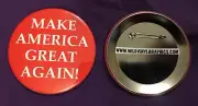 4 PACK TRUMP MAKE AMERICA GREAT AGAIN MAGA 1" PIN BACK BUTTONS